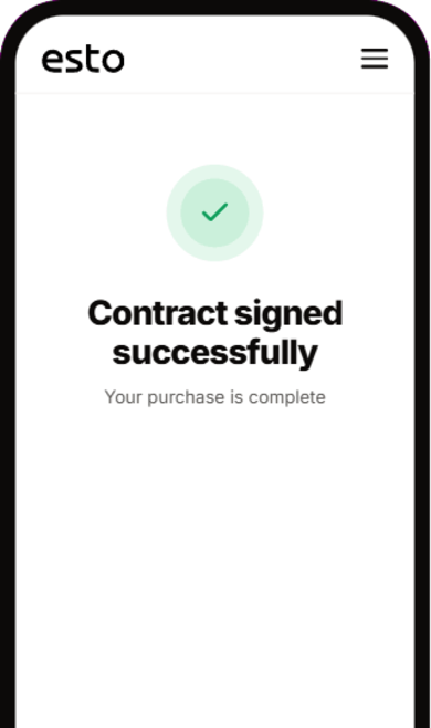 Signing the contract