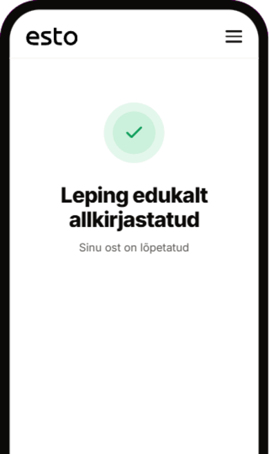 Lepingu allkirjastamine